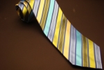 Multicolor Striped tie-blue