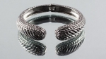 Silver Open Claw Bangle