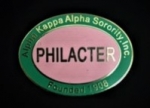  AKA Pink and Green Oval Officer Pin- PHILACTER