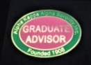 AKA Pink and Green Oval Officer Pin- GRADUATE ADVISOR