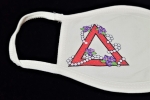 DELTA SIGMA THETA AFRICAN VIOLET and PEARL GLITTER FORTITUDE MASK- Black or White