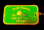 GIRL FRIENDS Luggage Tags- She Must Be Quite a Girl!