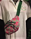 Pink and Green Cross Body Fanny Pack-Great Buy!
