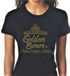  AKA GOLDEN SOROR T-Shirt (Sizes 2x-3x large)