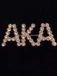 Alpha Kappa Alpha JUMBO Clear Crystal Letter Pin