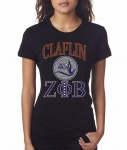 CLAFLIN UNIV/ZPB- MY HBCU BLACK Chapter Bling T-Shirt (Sizes 2x large-4x-large)