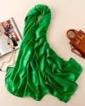 Elegant Oversized Kelly Green Silk Shawl-Only a few in stock