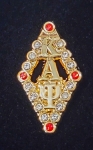  Kappa Alpha Psi letter Diamond Crystal lapel pin