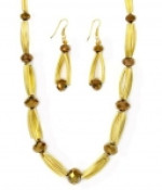  Metallic Gold and Copper Necklace set