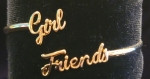 GIRL FRIENDS SIGNATURE BANGLE BRACELET- Gold or Silver Plated